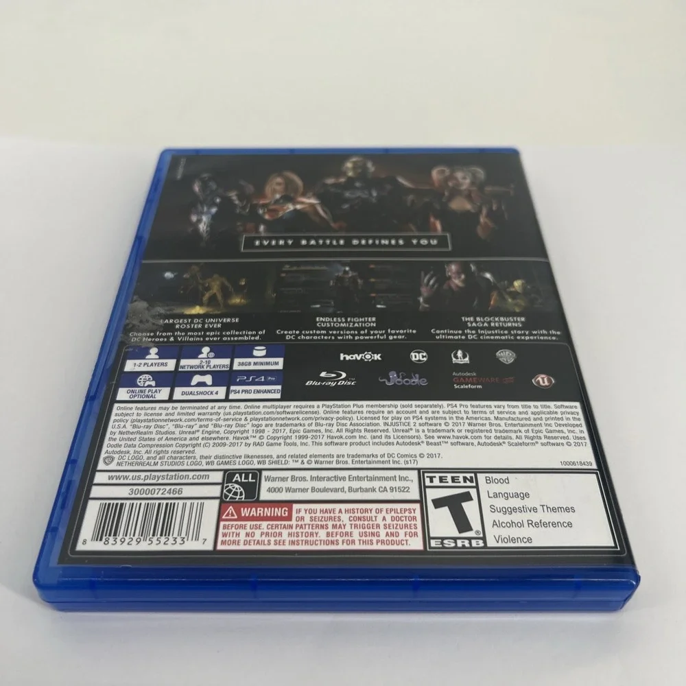 Injustice 2 (Sony PlayStation 4, 2017)